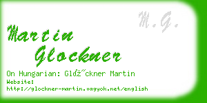 martin glockner business card